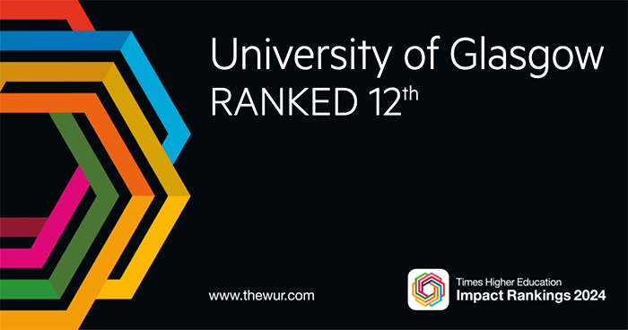 THE Impact rankings 2024: University of Glasgow, ranked 12th in world