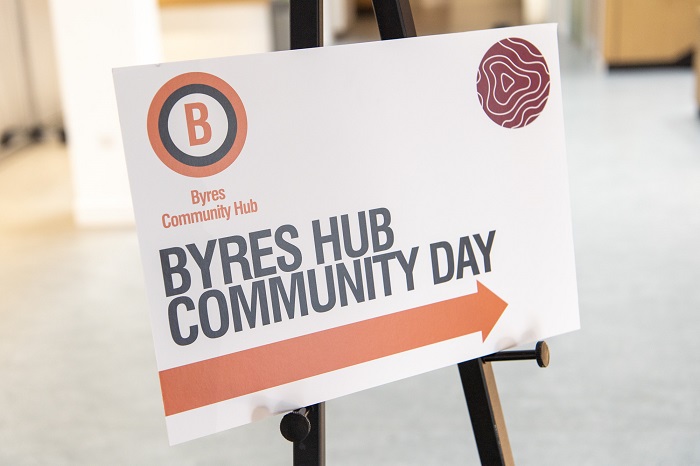 Sign from our Byres Hub Community Day 2024